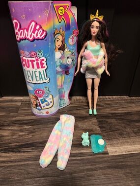 Barbie Pastel Unicorn Doll with Teal Accessories